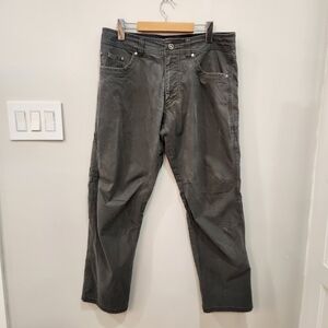 Kuhl Men's Pants 34x30 Fits 34x29 Gray Cotton Nylon Articulated Knees Revolvr